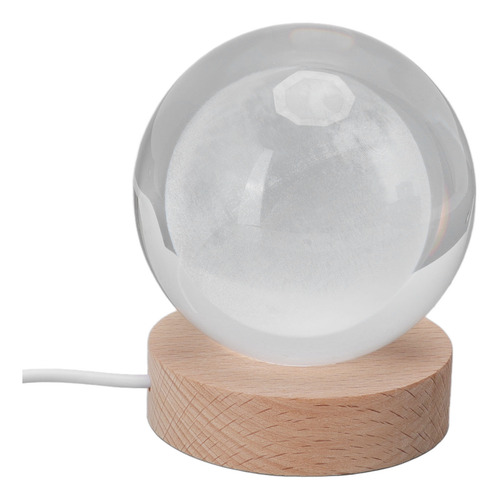 Lámpara De 3d De Bola De Cristal Noche Led Led