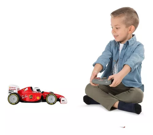 Carrinho de Controle Remoto F1 Ferrari Infantil Criança + 3 Anos