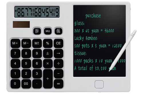 Calculadora Escritura Portátil Escritura Manual Oficina