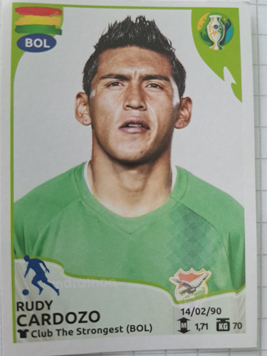 Lámina Album Copa America Brasil 2019 Rudy Cardozo #50
