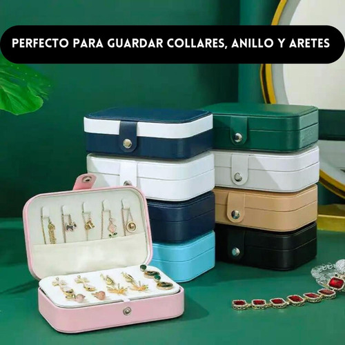 Imagen 4 de 10 de Organizador Joyas Estuche Joyero Portátil Viaje Exhibidor