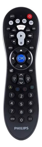 Controle remoto universal Philips 4 em 1 Srp3014 preto