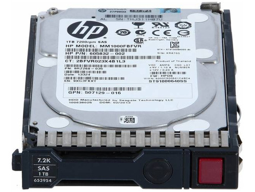 Disco Duro 1tb Hp Proliant Gen8 2.5 Sas 7.2k Garantia 1 Año