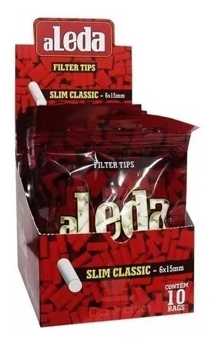 Caixa De Filtro Aleda Slim Classic 10 Bags