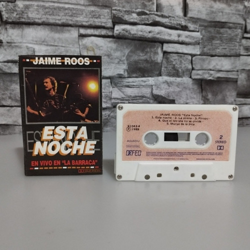 Jaime Roos  Esta Noche Cassette Uruguay Orfeo 1989 