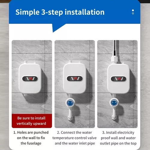Para Ww E Calentador De Agua Eléctrico De Ducha Instantánea