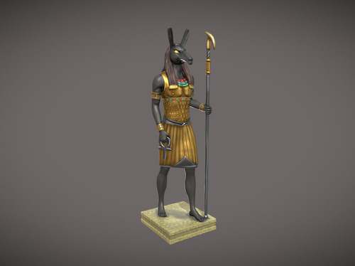 3dbauerstudio Dios Seth Egipcio Archivo Stl Imp 3d Estatua