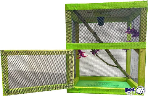 Imagen 3 de 10 de Terrario Para Reptiles Iguana Camaleón Etc (40x30x30cm)