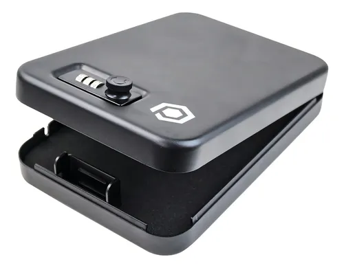 comprar Cofre Portátil Com Segredo Manual Arma Documentos E Dinheiro Preto