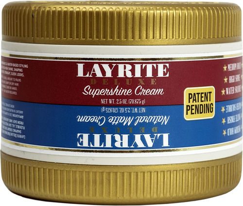 Layrite Deluxe Dual Chamber - Crema Natural Mate Y Superbril