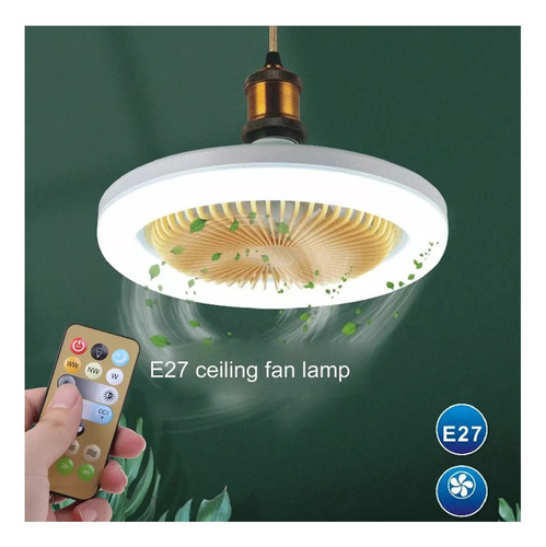 A Ventilador Rc Com Luz E27, Tablet De Aromaterapia