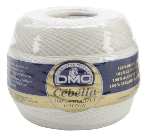 Dmc Cebelia Crochet Cotton Talla 20, Blanco