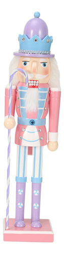 Adornos De Cascanueces, Regalos Navideños, Rosa 25cm