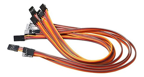 Vimvip 3pin 30cm Servo Extension Cable 22awg 60 Cores Wire M