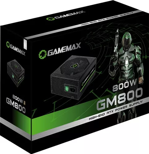 Fonte Gamemax GM800 - 800W, 80 Plus Bronze, Semi Modular Box, Com PFC Ativo  - Gamemax Oficial