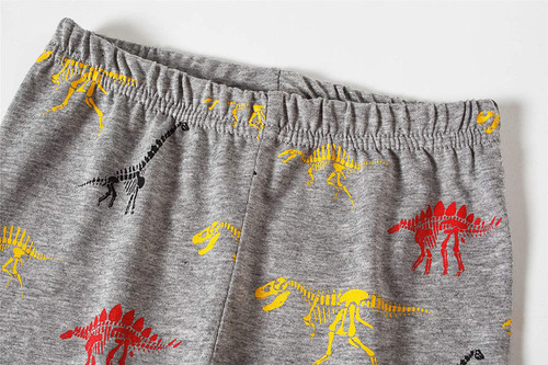 Conjunto De Pijama Con Diseño De Dinosaurio, Pijama, Camiset