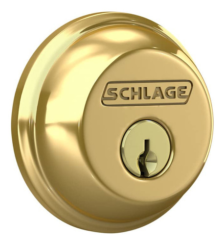 Schlage - Cerrojo De Seguridad Con Llave De 1 Lado, Color La