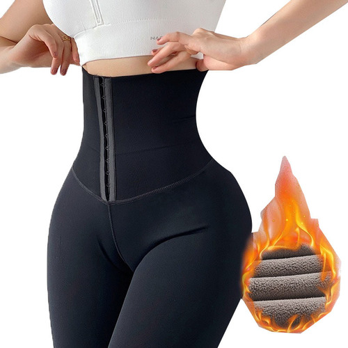 Legging Mujer Legging Push Up Pantalones Invierno Negro Pier