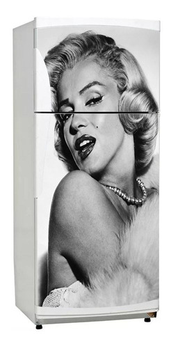 Vinilo Decorativo Heladera Marilyn Monroe Pin Up M4