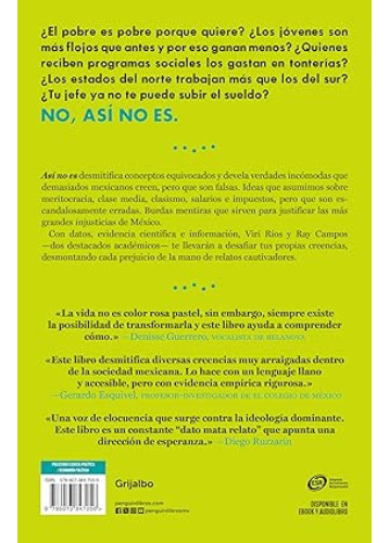 Libro Así No Es Viri Ríos Ray Campos Editorial Grijalbo