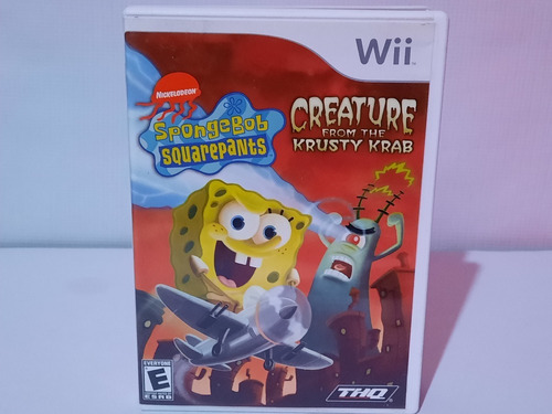 Spongebob Creature Krusty Krab Nintendo Wii No Rayado Exlnte