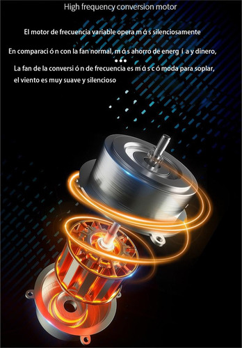 Ventilador Techo Lámpara Dimmable Led Luz 30w Control Remoto