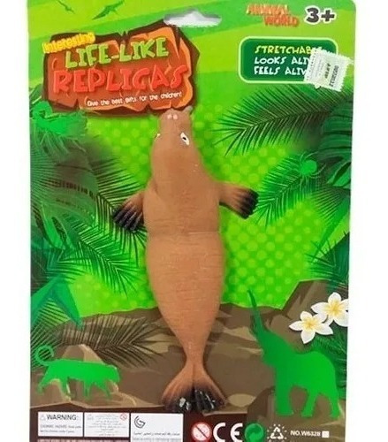 Imagen 3 de 8 de Morsa Goma Soft Animal Estirable Elastico Muñeco Marsopa