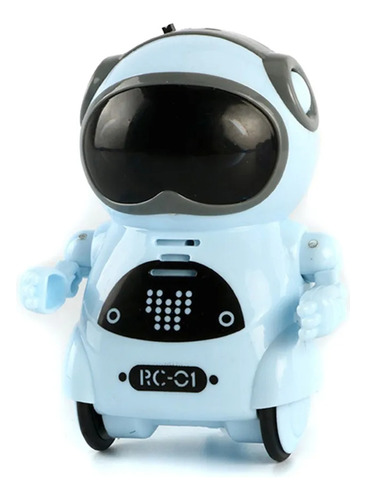Mini Robot Musical Con Focos Led De Tamaño Miniatura