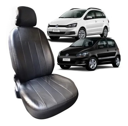 Funda Cubre Asiento Cuerina Acolchada Vw Fox / Suran