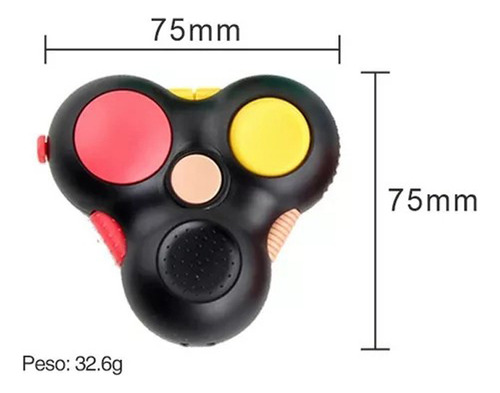 Ec Juguete Anti Estrés Fidget Cube 3 Pcs Cubo De Rubik