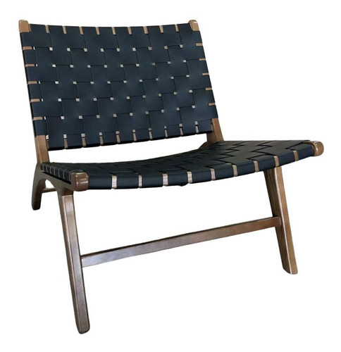Silla Ocasional Diseño Wegner Ch24 En Madera Solida Y Piel