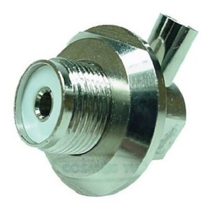 Imagen 3 de 5 de Conector Uhf Hembra 90 Grados Con Tuerca Para Cable Rg-58
