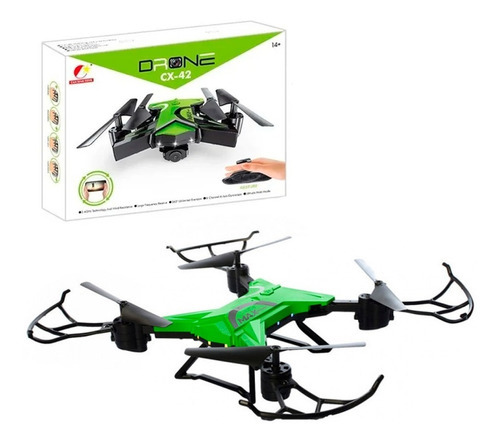 Drone Dobrável Cx 42 Green Max Quadrocopter Wifi