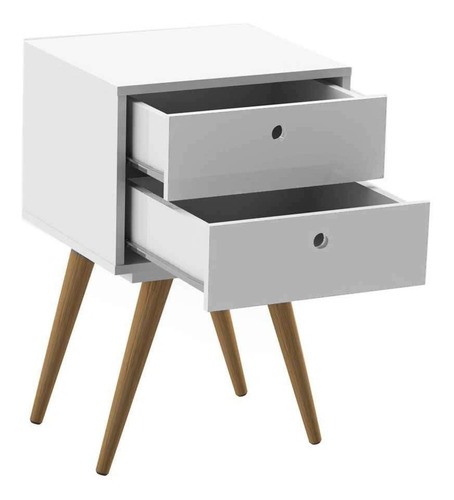 Imagen 4 de 8 de Mesa De Noche Madera Lacada Ref: Retro