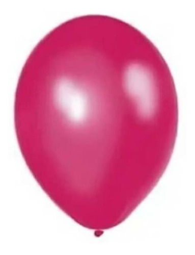 Globo látex CyP redondo fucsia 10" - 50 unidades