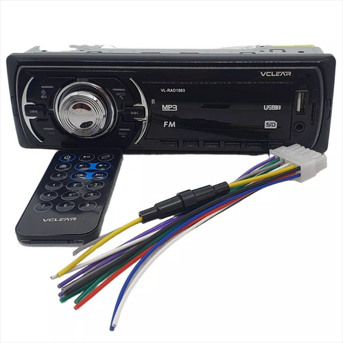 Radio Mp3 Bluetooth Usb Fm Caixa Bob Ou Carro Com Controle