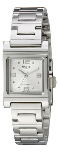 Reloj Casio Para Mujer Ltp1237d-7a Con Esfera Blanca Y Conch