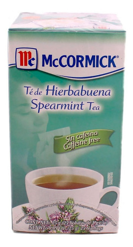 Té Mccormick Hierbabuena 25 Piezas