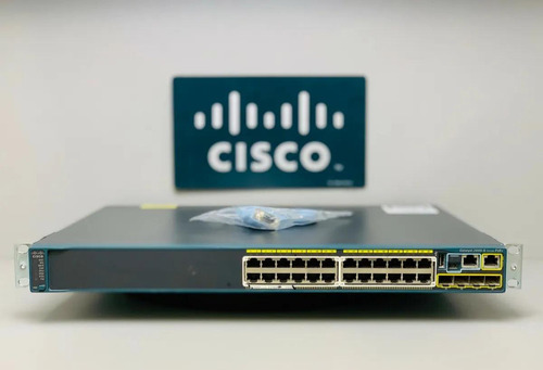 Switch Cisco Ws-c3750x-24p-24 Ports  Poe