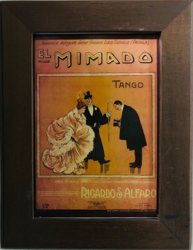 El Mimado Poster Vintage De Tango