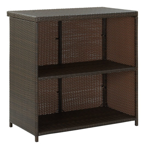 Juego De Bar De 3 Piezas Poly Rattan Brown