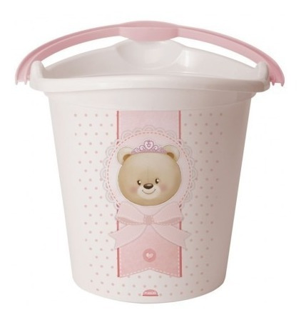 Imagem 3 de 5 de Kit Banho Do Bebe Balde,bacia E Banheira Ursa Plasutil