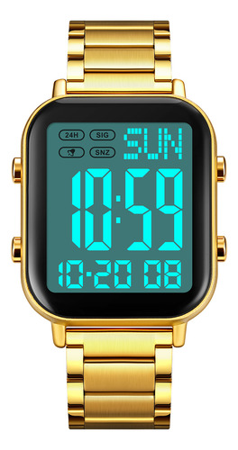 Reloj Digital Con Cronómetro Skmei Para Hombre Y Mujer, Resi