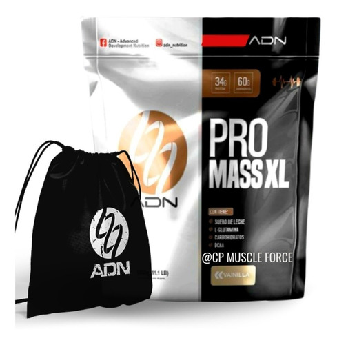 Pro Mass Xl 5kg. Proteina ¡ganador De Masa Muscular Y Peso!