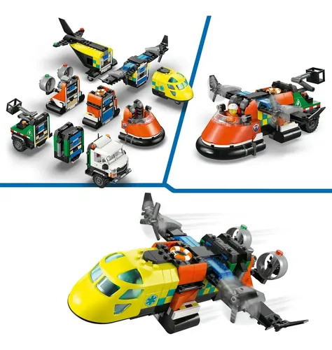 LEGO® City Remix: avião, caminhão e hovercraft 60505
