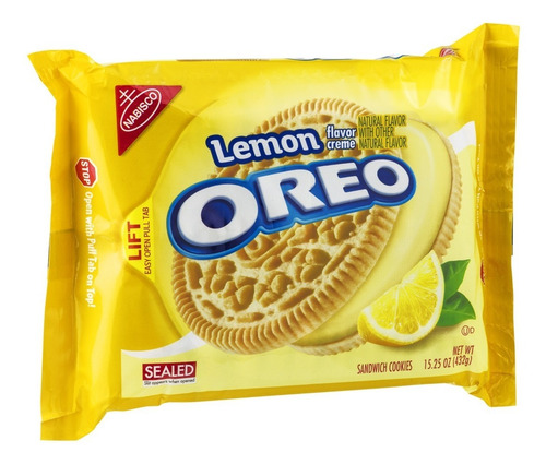 Galletas Oreo Lemon Limón Amarillo Importadas