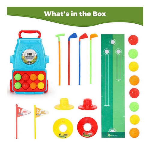 Juego De Juguetes De Golf Para Niños Pequeños, Niños Con Car