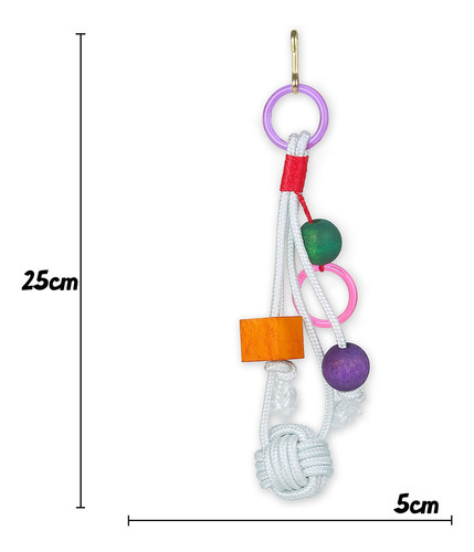 Brinquedo Móbile Arco E Corda Para Calopsita E Outras Aves