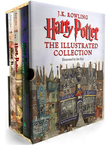 Libros Harry Potter The Illustrated Collection Books 1,2,3