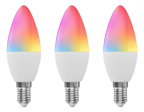 T Bombilla De Control De Voz Wifi Smart Rgb+w+c Vela Led 5w